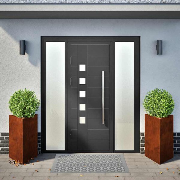 vidaXL Garden Planter Set of 2 Brown Weathering Steel