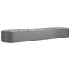 vidaXL Garden Raised Bed Grey Powder-coated steel 200.8 x 55.1 x 26.8 in