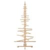 vidaXL Wooden Christmas Tree for Decoration 70.9" Solid Wood Pine