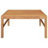 vidaXL Garden Lounge Set Dark grey, natural wood Teak wood, polyester