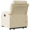 vidaXL Stand Up Massage Recliner Chair Cream Polyester Medium