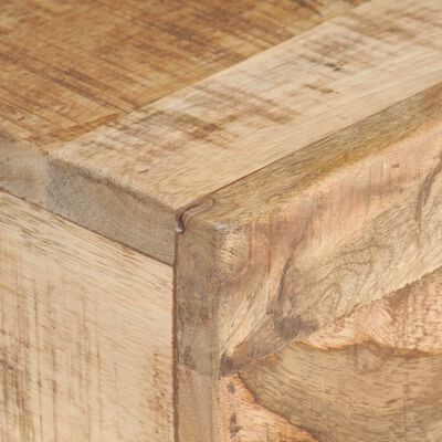 vidaXL Side Table 15.7"x11.8"x19.7" Solid Rough Mango Wood