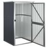 vidaXL Tool Shed Anthracite Galvanized steel, Metal, Plastic Standard