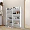 vidaXL Wall Shoe Cabinets 4 pcs White 23.6"x7.1"x23.6" Engineered Wood