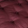 vidaXL Pouffe Maroon 100% cotton 55.1 x 27.6 x 14.2 in Modular Pouffe