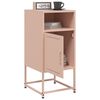 vidaXL Bedside Cabinet Pink Steel Compact Bedside Cabinet Rectangular
