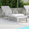 vidaXL Sun Lounger Gray Polypropylene Standard Multi-Position Backrest