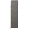 vidaXL Folding Wardrobe Gray Fleece fabric cover and steel frame