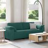 vidaXL Sofa Dark Green 86.22 x 30.31 x 32.28 in Fabric