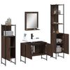 vidaXL Bathroom Cabinet Set Brown oak