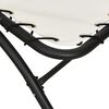 vidaXL Sun Lounger With Canopy Cream