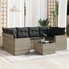 vidaXL Garden Sofa Set Light Grey, Dark Grey