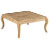 vidaXL Coffee Table Whitewashed Mango Solid Mango Wood Medium Simplistic
