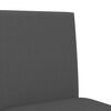 vidaXL Bar Chair Dark Grey Solid Rubber Wood, Fabric (100% Polyester), Foam