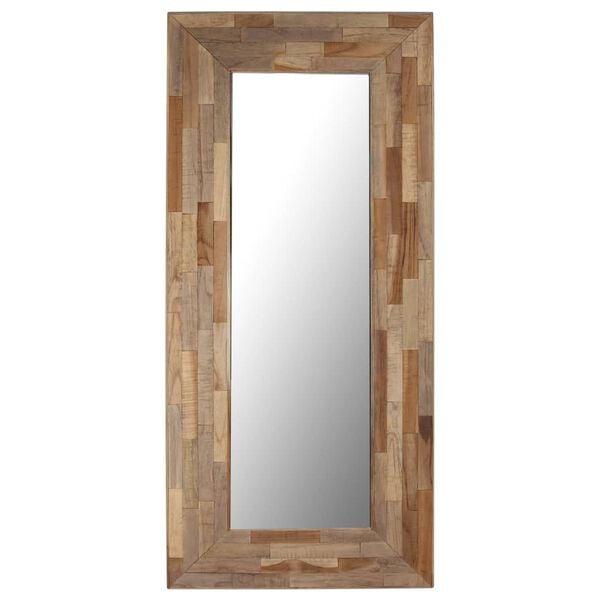 vidaXL Mirror Reclaimed Teak 19.7"x43.3"