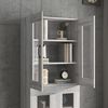 vidaXL Hanging Wall Cabinet Grey Sonoma Engineered wood Medium
