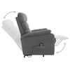 vidaXL Stand Up Massage Chair Light Grey