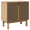 vidaXL Hallway Cabinet Honey brown Solid pine wood with engineered wood