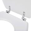 vidaXL Toilet Seats with Lids 2 pcs MDF White