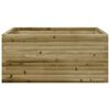 vidaXL Garden Planter Natural Wood Pressure-treated Pinewood Medium