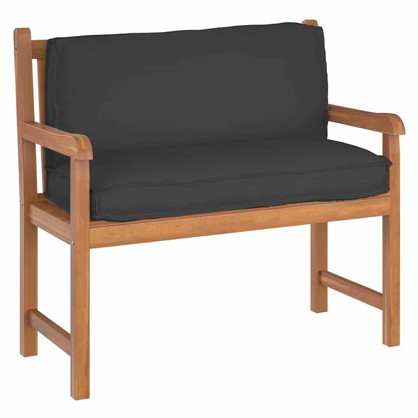 vidaXL Pallet Cushion for Backrest Black 47.2" x 15.7" x 4.7