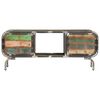 vidaXL TV Cabinet Multicolor Solid Reclaimed Wood, Iron Medium