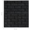 vidaXL Wallpaper Set of 40 Black PE Foam 27.6 x 30.3 in Wallpaper