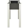 vidaXL Garden Raised Bed Gray Wood Plastic Composite Large Durable