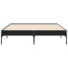 vidaXL Bed Frame without Mattress Black 47.2"x78.7"