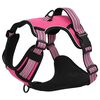vidaXL Dog Harness Pink Polyester XL Dog Harness Adjustable Armrests