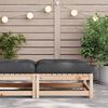 vidaXL Patio Footstool Anthracite Solid pine wood 10.9 in Modular