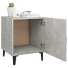 vidaXL Bedside Cabinet Set of 2 Concrete grey Engineered wood