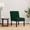 vidaXL Slipper Chair Dark Green Velvet (100% polyester), solid wood, plywood