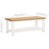 vidaXL Coffee Table Oak and white