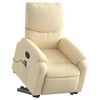vidaXL Electric Stand Up Massage Recliner Chair Cream
