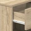 vidaXL Bedside Cabinet Sonoma oak Engineered wood Small Bedside Cabinet