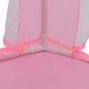 vidaXL Play Tent Pink Polyester, mesh, PVC Large Collapsible Play Tent