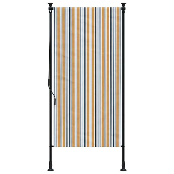 vidaXL Outdoor Roller Blind Yellow and White