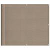 vidaXL Balcony Screen Taupe 35.4x275.6" 100% Polyester Oxford