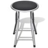 vidaXL Folding Stools 4 pcs Faux Leather