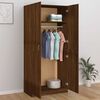 vidaXL Wardrobe Brown Oak Engineered Wood 35.4x19.7x78.7in Wardrobe