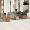 vidaXL Garden Sofa Set Beige, Light Grey