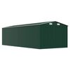 vidaXL Garden Shed Green Galvanized Steel Large Garden Shed