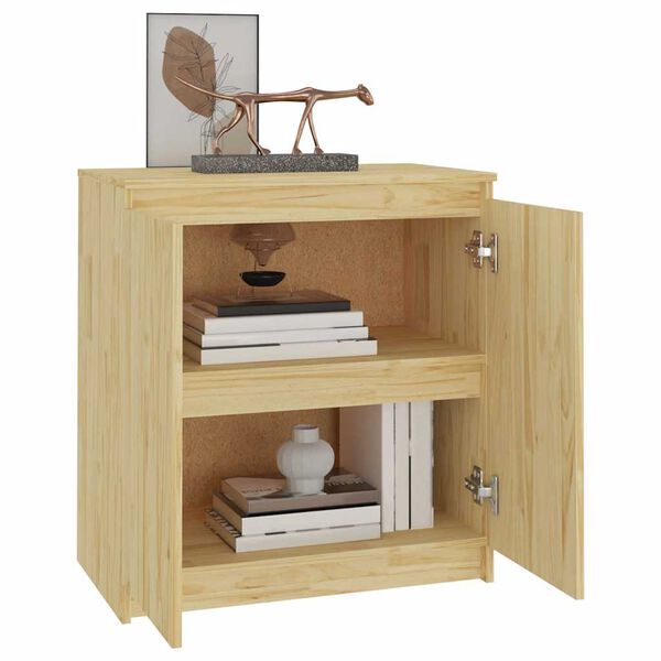 vidaXL Side Cabinet Natural wood Solid pine wood Medium Cabinet