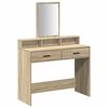 vidaXL Dressing Table with Drawer Sonoma Oak 39.37 x 16.14 x 55.12 in