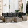vidaXL Garden Sofa Set Grey