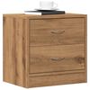 vidaXL Bedside Cabinet Artisan Oak Engineered Wood Medium