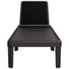 vidaXL Sun Lounger Black Polypropylene Standard Height-Adjustable