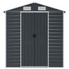 vidaXL Garden Shed Anthracite Galvanized Steel Large Garden Shed