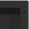 vidaXL Shower Niche Matt Black 16.1"x14.2"x3.9"